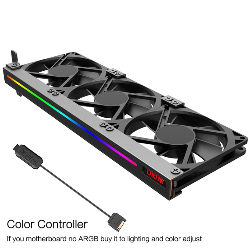 Universal GPU Cooling Fan 3X90mm ARGB Sync Lighting 5V Addressable RGB Silent Chassis PCI Graphics Card Cooler Fan