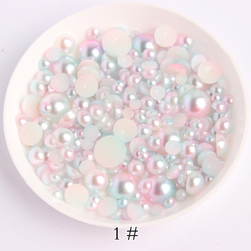 Hạt ngọc trai nhân tạo 3/4/6/8/10mm dùng làm đồ thủ công/ trang trí điện thoại