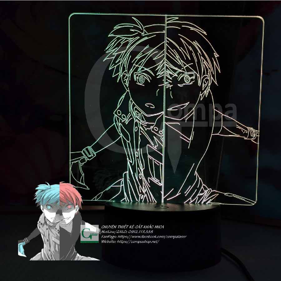 Đèn Ngủ Assassination Classroom Karma Akabane x Nagisa ShiotaASC9901 16 màu tùy chỉnh Compash