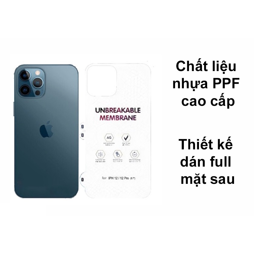 Dán Film PPF Chống va đập bảo vệ Iphone 7 / 8 Plus/X/XR/XS MAX/11/11 PRO/11 PRO Max/12/12 Pro / 12 Pro Max