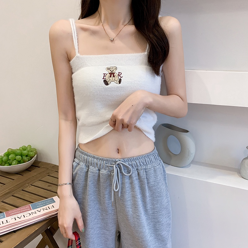 Áo lửng hai dây ZHELIHANGFEI thời trang xuân hè gợi cảm dành cho nữ