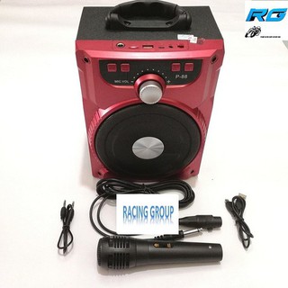 Loa kéo mini karaoke tặng kèm mic - lblut p89