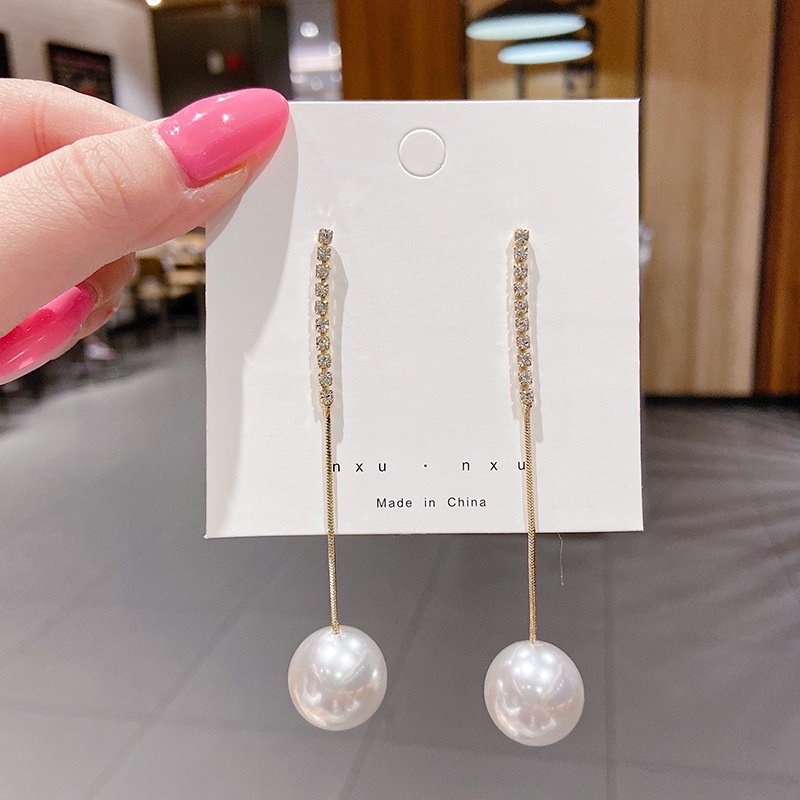 Bông Tai Bạc S925 Thiết Kế Tua Rua Phong Cách Hàn Quốc Dễ Thương Cho Nữ