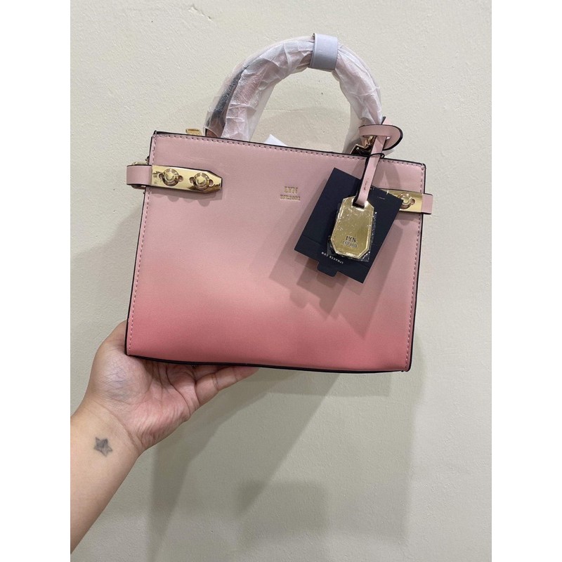 Túi LYN quai cầm màu loang size 23cm
