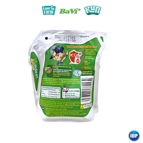 KUN_Thức Uống Dinh Dưỡng Vị Sôcôla Lúa Mạch Thùng 24 Túi x 110ml