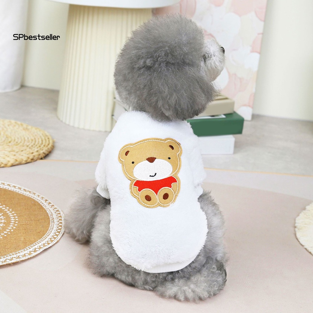 Áo Khoác Cotton Hai Mặt In Hình Gấu Giữ Ấm Dành Cho Thú Cưng