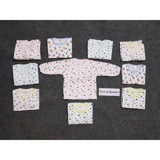 Áo dài bình sữa cotton cho bé sơ sinh 0-10kg hàng đẹp nk032