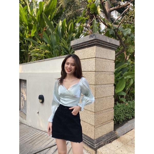 Áo croptop Angle Top Organza