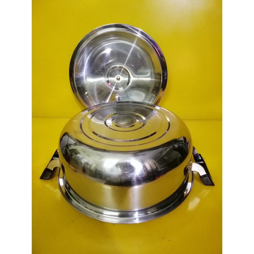 Nồi inox nội địa Nhật, size 30cm, cao 12cm (mã 671), Dùng được bếp từ