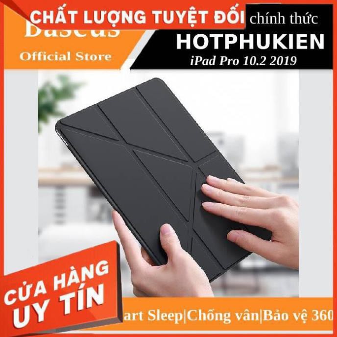 Bao da chống sốc đa năng siêu mỏng cho iPad Pro 10.2 2019 Hiệu Baseus Jane Y-Type nắp gập chữ Y - Hàng chính hãng