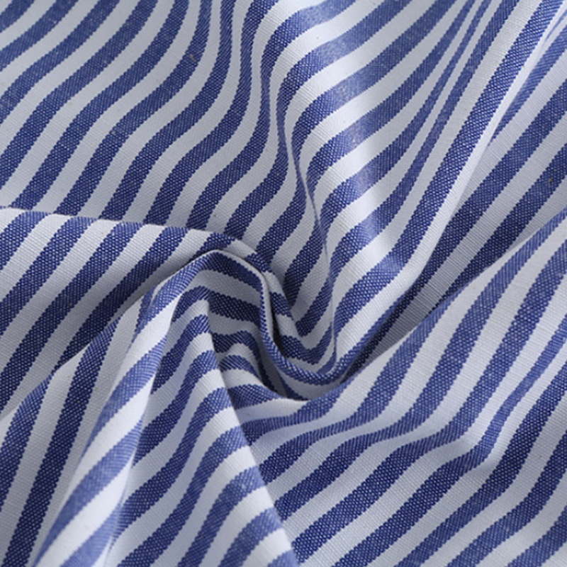 Xiangbao Áo Sơ Mi Nối Dài Giả Viền Giả Váy Lệch Tà Kẻ Sọc Cho Nữ