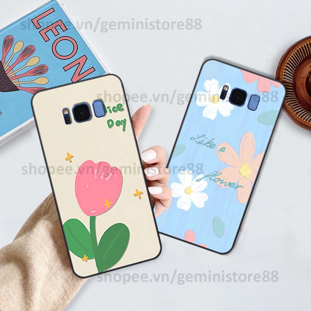 Ốp Samsung S8 / S8 Plus / S8+ in hình hoa lá nhiều màu sắc siêu đẹp, siêu xinh, siêu cá tính