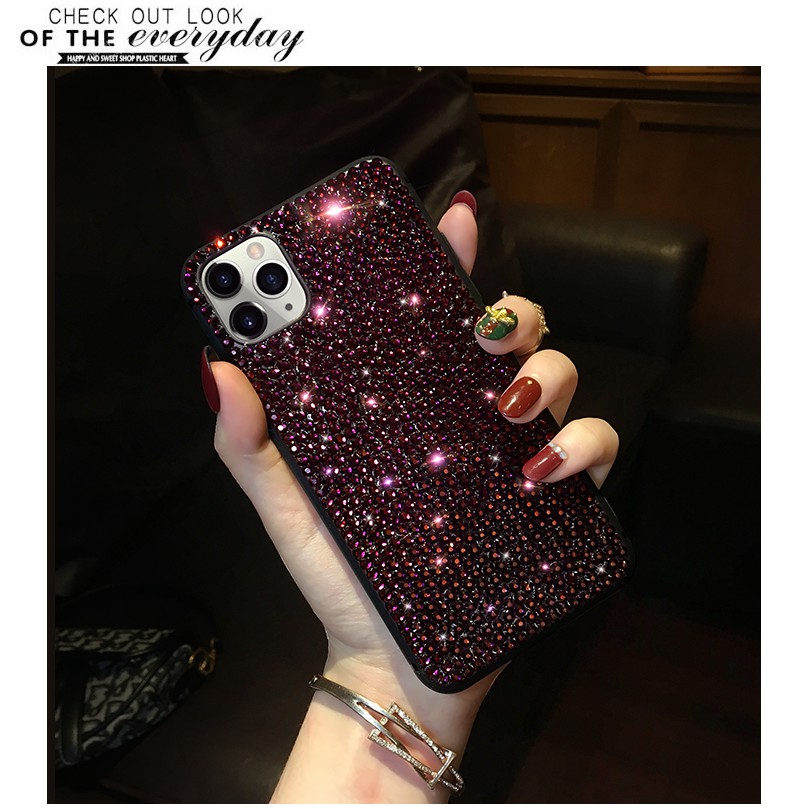 Nửa Đêm Kim Cương Giả Lấp Lánh Sang Trọng Cho iphone 14 12 pro max 13 pro max Vỏ