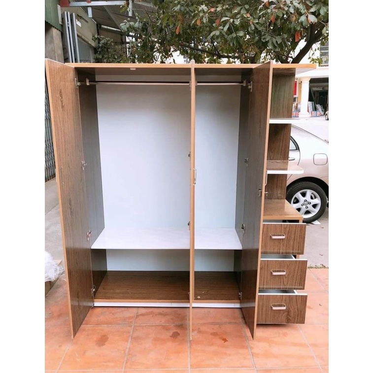 Tủ quần áo nhựa Đài Loan 4 cánh lớn – Nội thất Thành Công