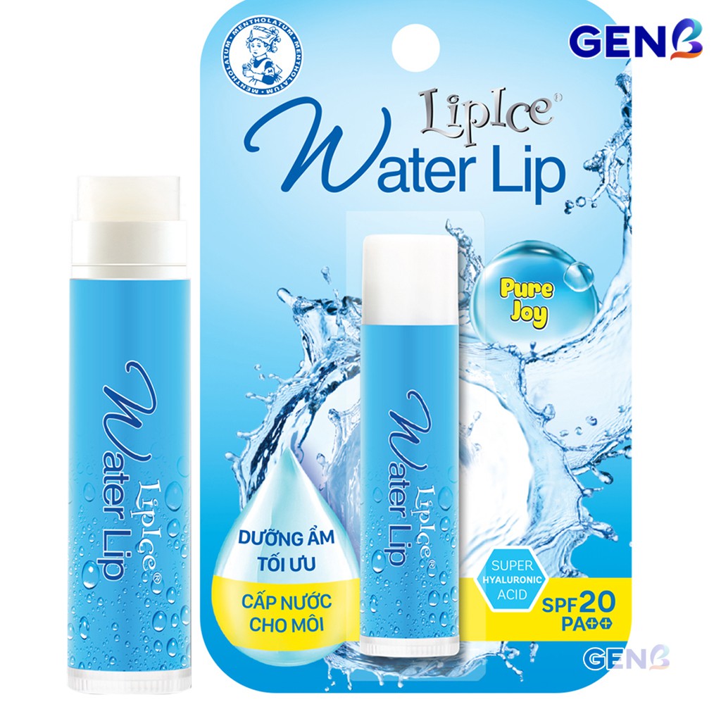 Son Dưỡng Môi Lipice Water Lip Không Màu CHÍNH HÃNG Không Mùi / Thảo Mộc Dưỡng Ẩm Lót Trang Điểm ROHTO NHẬT Mỹ Phẩm GENB