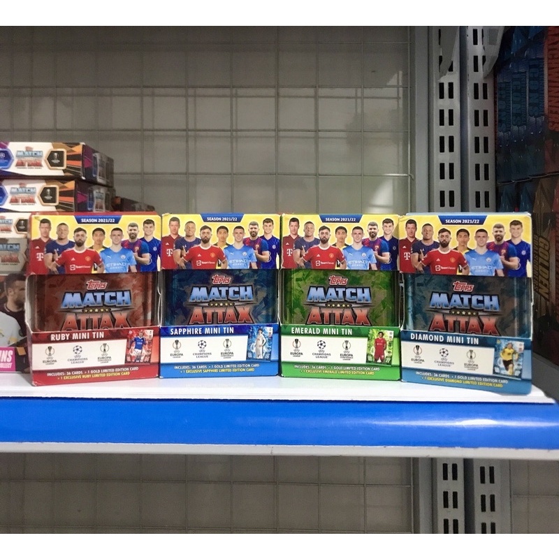 Hộp Thẻ Nhỏ Mini Tin Match Attax Champions League Mùa 21/22 ( 38 Thẻ )