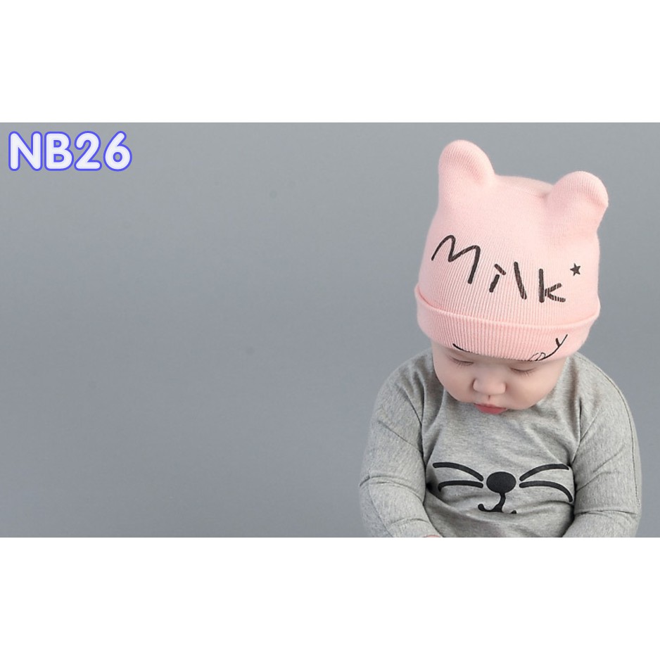 [Nhiều màu] Nón len cho bé dưới 12 tháng NB26