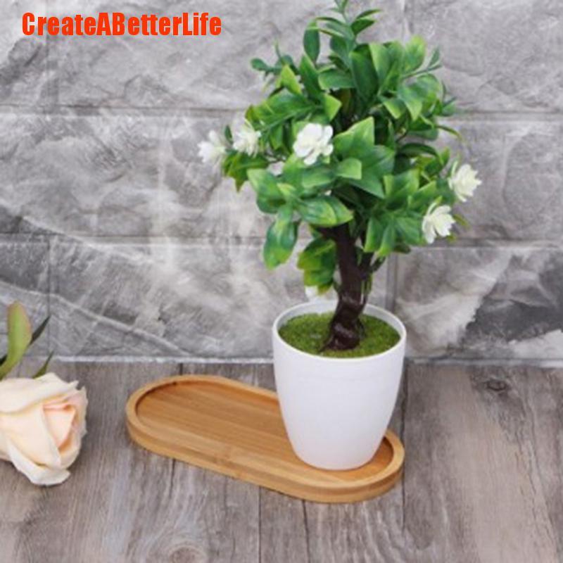 Đế lót chậu cắm hoa chất liệu tre hình vuông / tròn