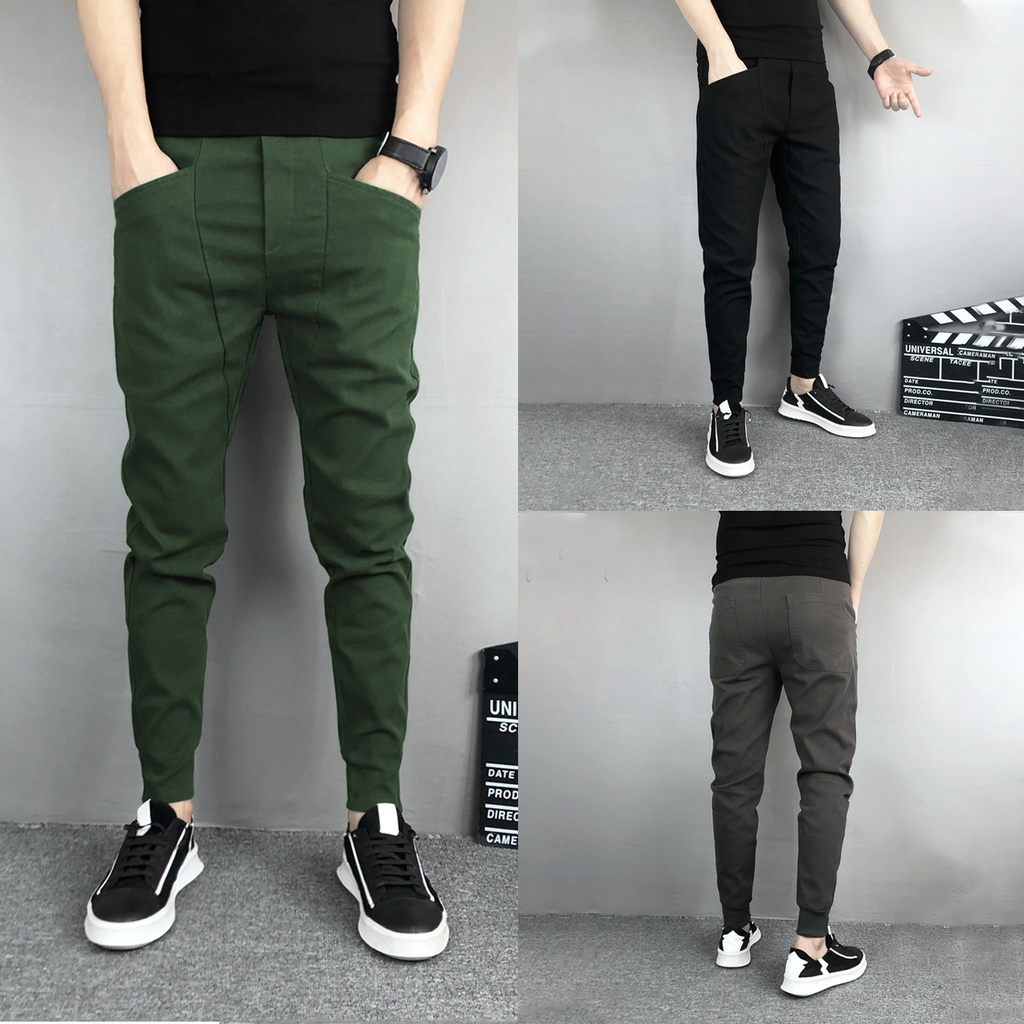 Quần jogger nam Hàn Quốc chất KAKI cao cấp mềm mại, chống nhăn không bai xù (QN03)