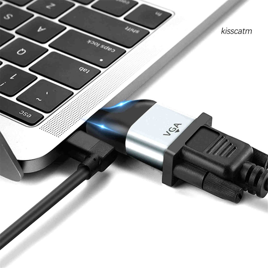 Bộ Chuyển Đổi Hai Cổng Usb Type C Sang Vga 1080p 4k 60hz Cho Thunderbolt 3