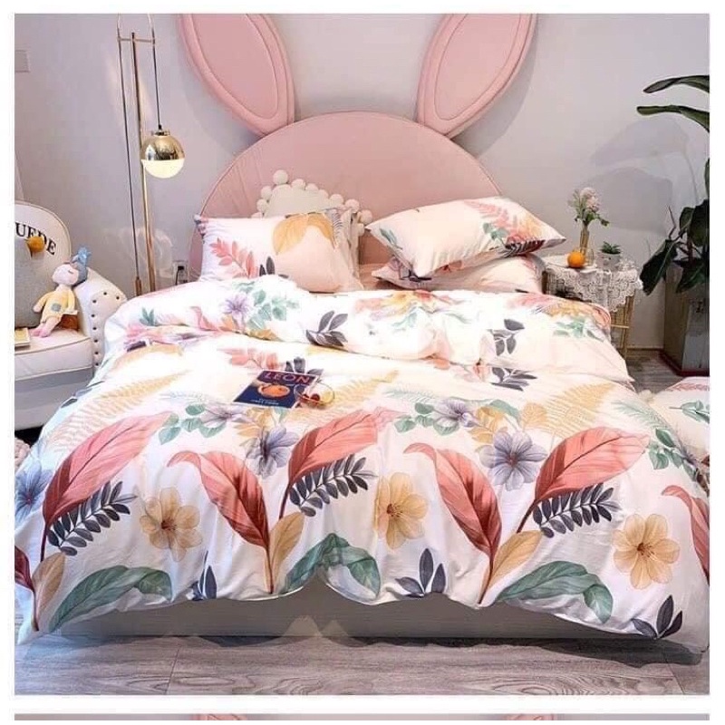 Bộ chăn ga Cotton Living Nhập Khẩu 100% cao cấp - Họa tiết đáng yêu