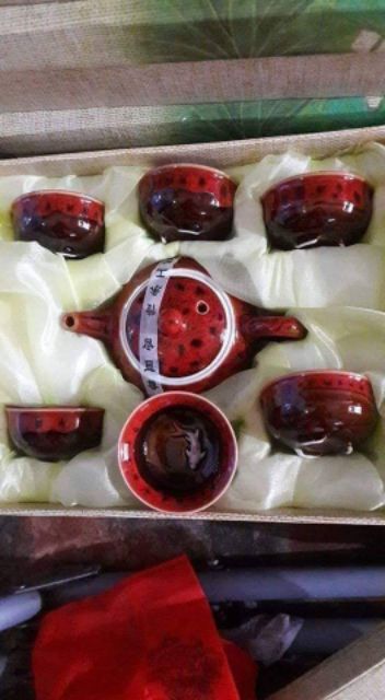 Bộ ấm chén 3d hình cá
