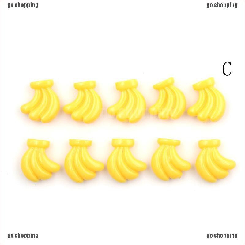 {go shopping}5pcs lovely Resin Banana Flatback Scrapbooking For DIY Phone Scrapbooking Craft