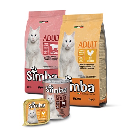 400gr - Hạt Simba dành cho mèo trưởng thành vị Gà, Bò thơm ngon bổ dưỡng nhập khẩu từ Ý - Italia Simba Adult Cat Kibble