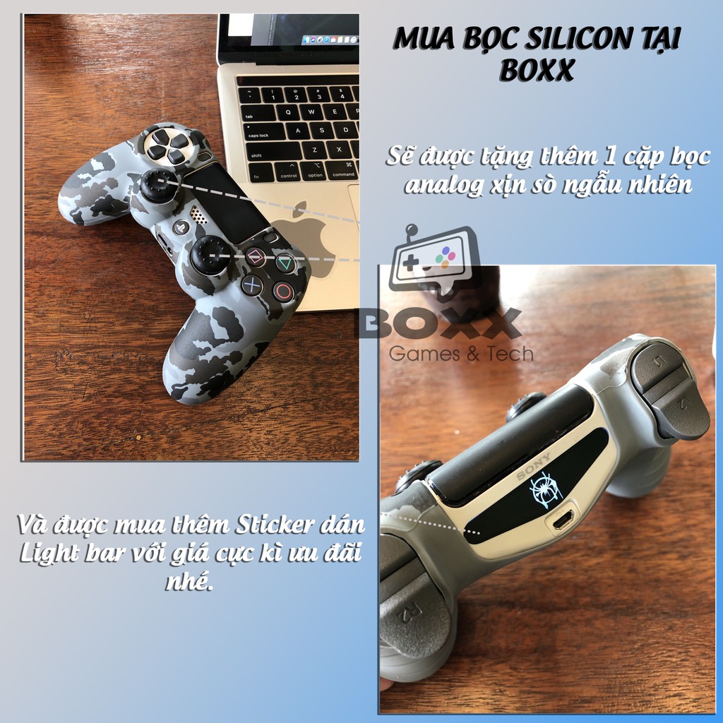 Bọc tay cầm PS4 Dualshock, ốp tay cầm PS4 nhiều màu lựa chọn