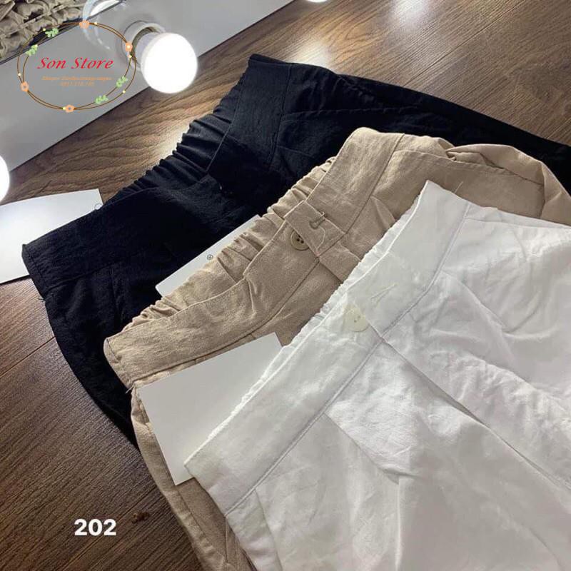 Quần đũi xước ống vừa dài trên gối | BigBuy360 - bigbuy360.vn