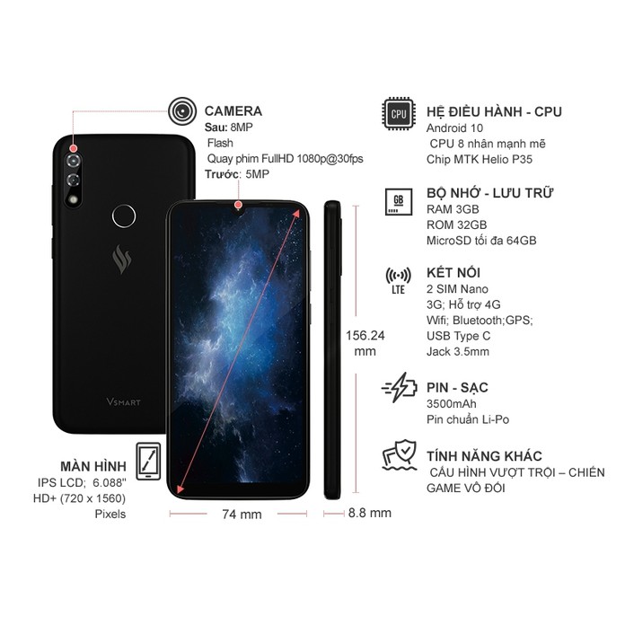 Điện Thoại Vsmart Star 4 2GB/16GB - Hàng Chính Hãng | BigBuy360 - bigbuy360.vn