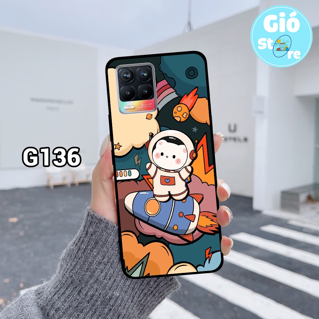 Ốp lưng REALME 8/ REALME 8 PRO - Ốp điện thoại REALME in hình phi hành gia đáng yêu,vũ trụ,lưng nhựa cứng viền dẻo