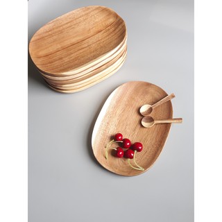 Đĩa, dĩa gỗ oval đẹp, an toàn sức khỏe Vitrapro
