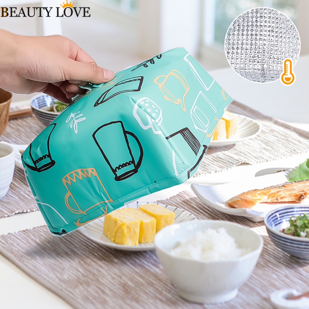 Lồng Bàn Đậy Thức Ăn Bằng Lá Nhôm Mini Chống Ruồi Muỗi Chống Bụi Chịu Nhiệt Có Thể Gấp Gọn Cho Nhà Bếp
