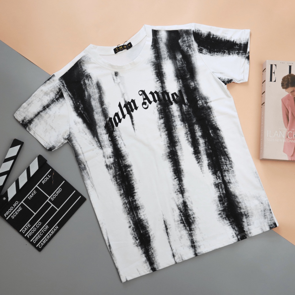 ÁO THUN NAM PHỐI HỌA TIẾT LOANG VỆT  PHONG CÁCH CÁ TÍNH THỜI TRANG