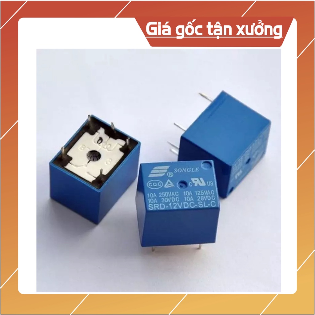 Relay 5 Chân 5V10A - 12V10A - 24V10A Chất Lượng