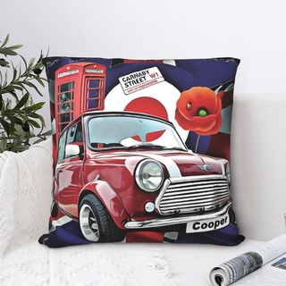 Vỏ Gối Mini Cooper In Họa Tiết Cổ Điển Độc Đáo