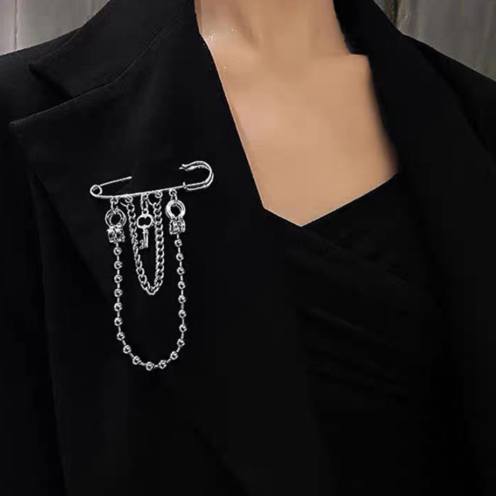 Ghim cài áo hình chìa khóa phong cách Hàn Quốc thời trang cho nam và nữ