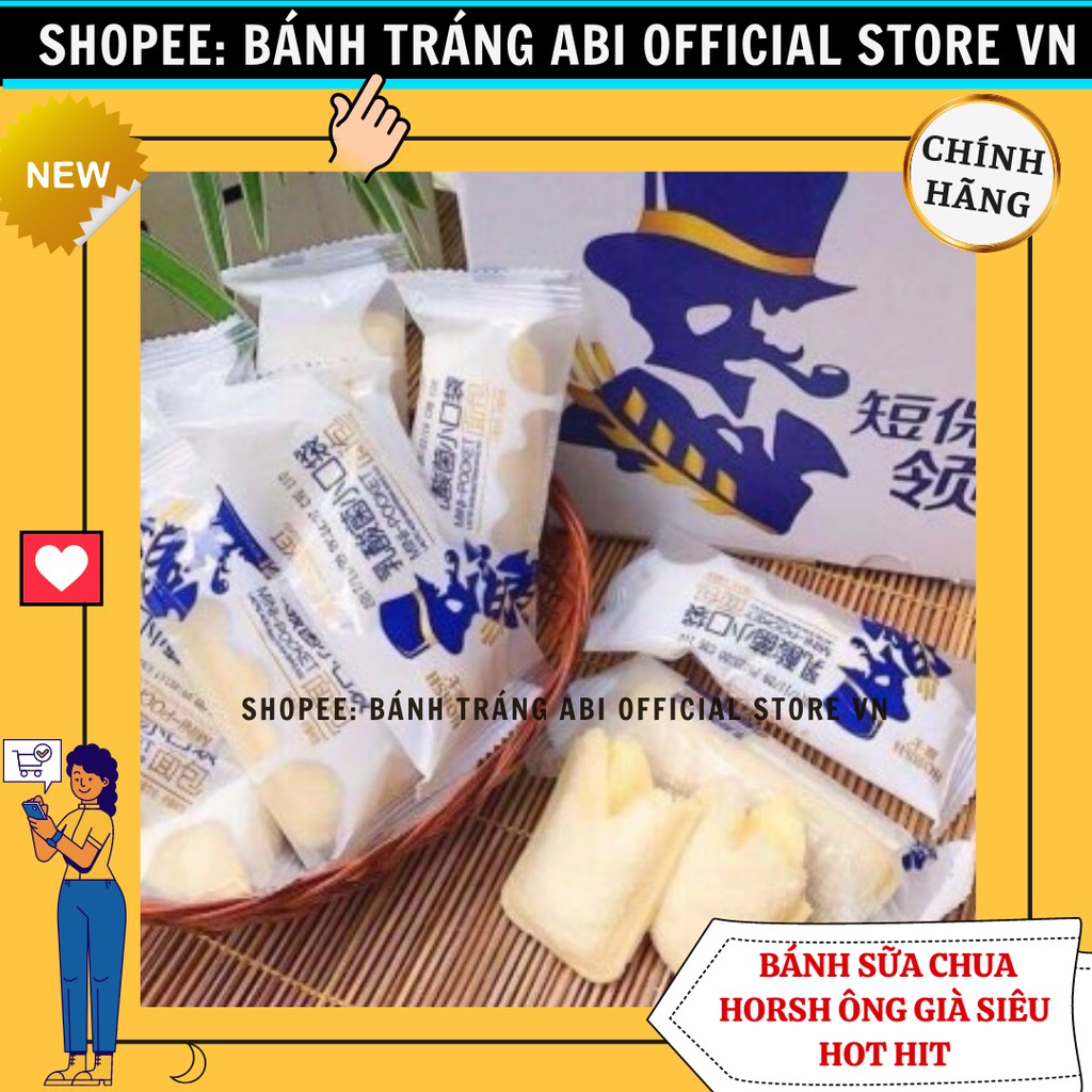 [SIÊU HOT HIT] 1CÁI BÁNH SỮA CHUA ĐỦ VỊ HORSH ÔNG GIÀ ĐÀI LOAN