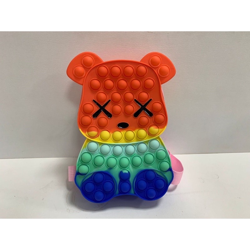 Balo gấu pop it cho bé đi chơi đựng đồ cute