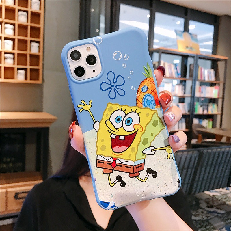 spongebob iphone 12 11 pro max case 12 mini se Ốp điện thoại in hình thời trang bằng TPU mềm cho Iphone 6(s)/6(s)+/7(+)/8(+)/X/Xr/Xs (max)