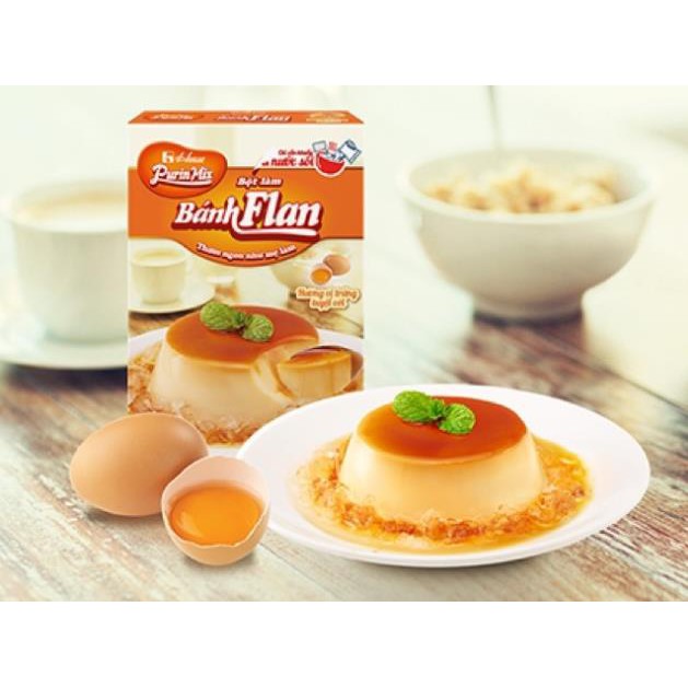 Combo 30 hộp Bột làm bánh Flan Purin Mix House Foods