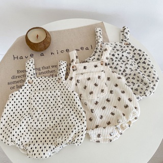 Xuân Thu Bé Trai Và Bé Gái In Hình Dây Đeo Bò Phù Hợp Với Mông Quấn Quần Áo 0-2 Tuổi Cotton Áo liền quần Romper GPUO