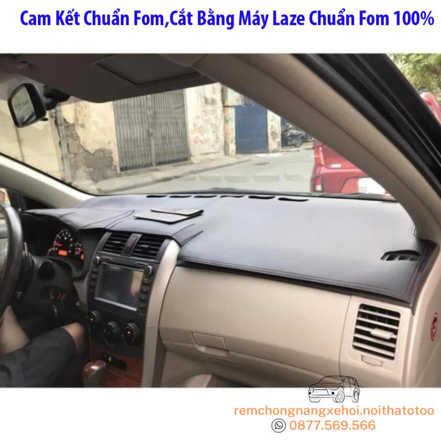 THAM TAPLO DA VÂN GỖ TOYOTA ALTIS THẢM TRẢI LÓT TAPLO CAO CẤP 3 LỚP CHỐNG TRƯỢT CHỊU NHIỆT XE HƠI BAO HÀI LÒNG