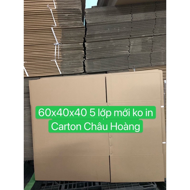 1 thùng carton mới dọn nhà,chuyển nhà,đi máy bay 5 lớp 60x40x40(giao hàng ngay lập tức)