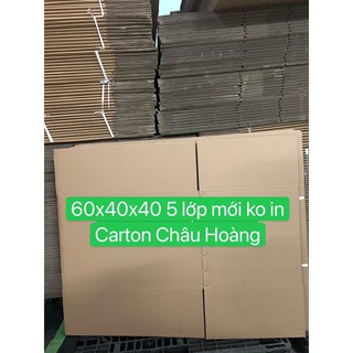 1 thùng carton mới dọn nhà,chuyển nhà,đi máy bay 5 lớp 60x40x40(giao hàng ngay lập tức)
