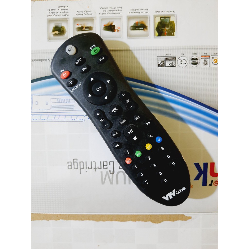 Remote điều khiển VTV CAB ''Đa Năng'' cho đầu kỹ thuật số TVBox- Hàng chính hãng Tặng kèm Pin