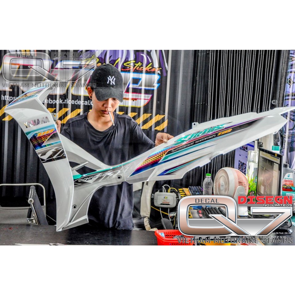 Tem Rời Sirius 110 Trắng bạc