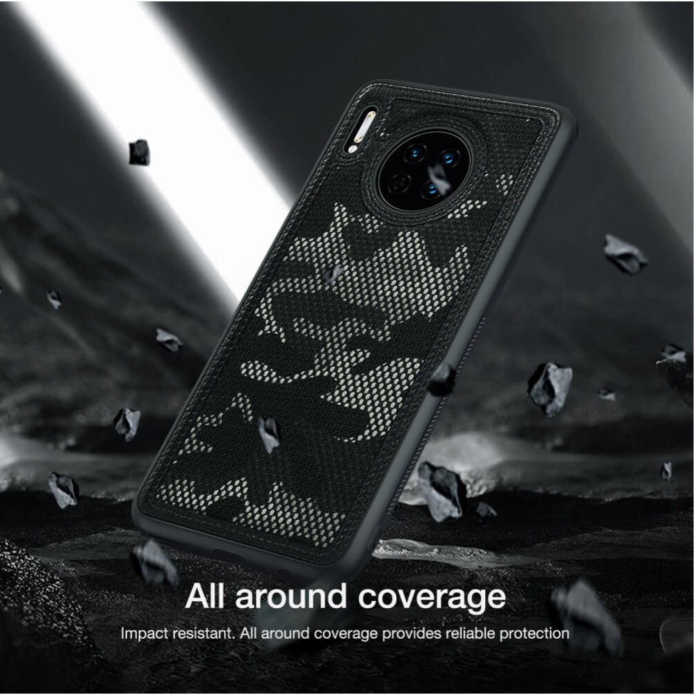 (Sẵn VN) Ốp lưng camo vải, da chống shock bảo vệ Nillkin Camo case cho Huawei Mate 30