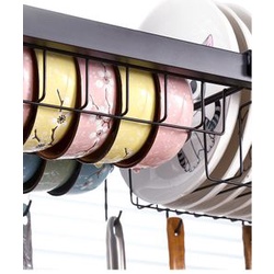 Kệ đựng bát đĩa từ 65 - 125CM trên bồn rửa bát cao cấp đa năng 2 tầng, Kệ để chén đĩa thông minh trên bồn rửa bát